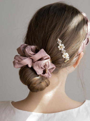 Glossy Premium Structured Scrunchie