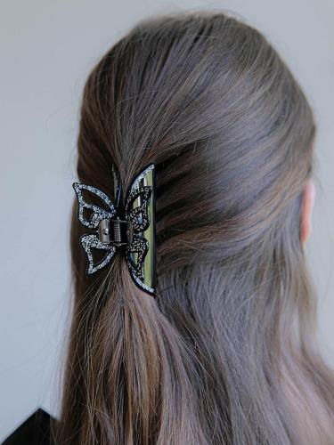 Austrian Crystal Butterfly Premium Cellulose Hair Clip