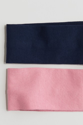 Set van 2 tricot haarbanden