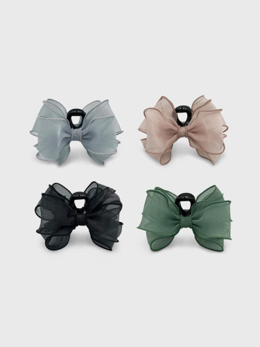 Color Block Ribbon Hairpin