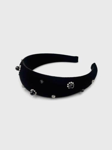 Beads Crystal Velvet Hairband