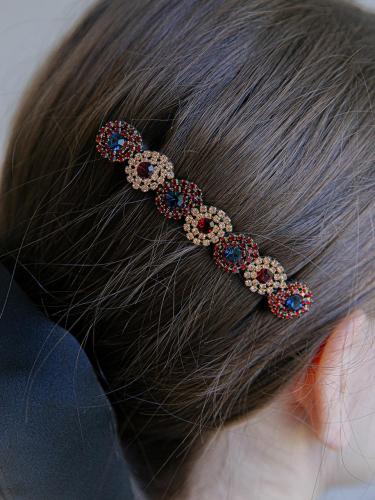 Crystal Multi-colored @ Symbol Hair Pin