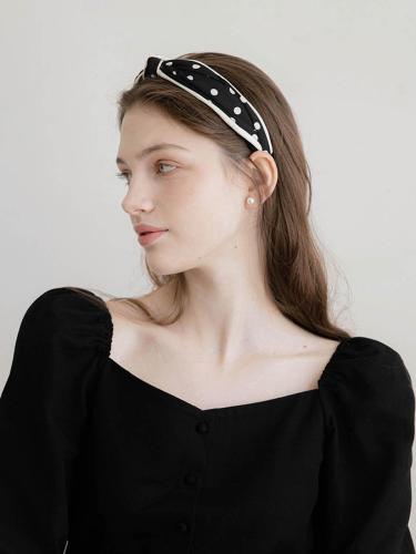 Polka Dot Twisted Retro Hairband