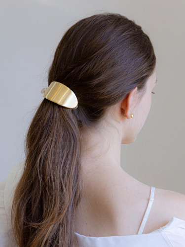 Metal Half Moon Spring Banana Hair Pin