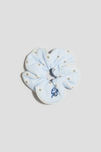 Gedessineerde katoenen scrunchie