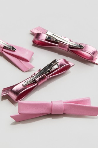 Set van 4 haarclips(Roze)