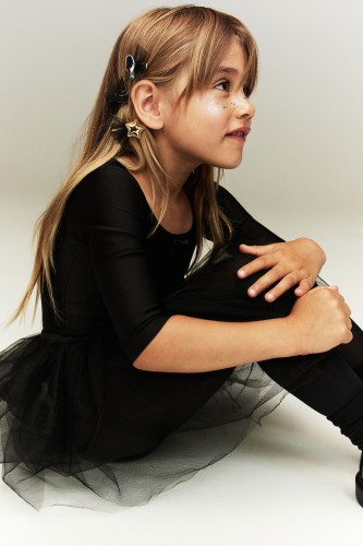 Set van 4 haarclips(Zwart/Halloween )
