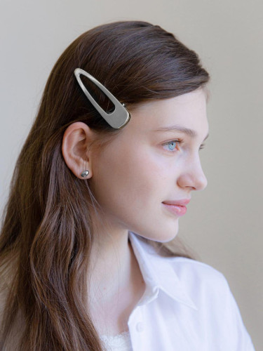 Metal Sleek Minimalist Side Hair Clip