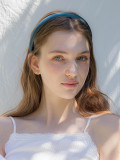 Satin Gold Logo 2cm Width Headband