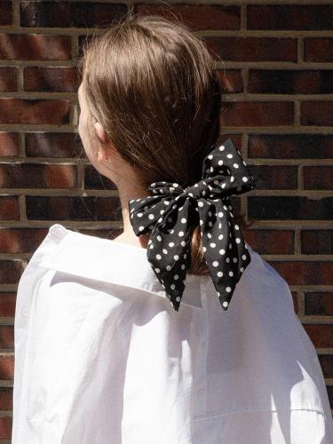 Polka Dot Ribbon Durable Scrunchie