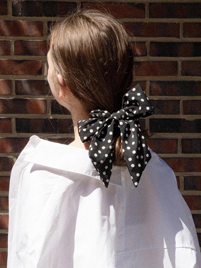 Polka Dot Ribbon Durable Scrunchie