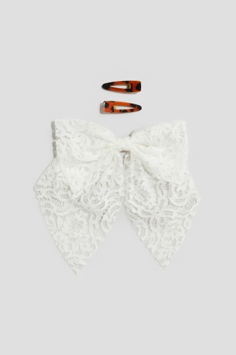 Set van 3 haarclips(Wit)