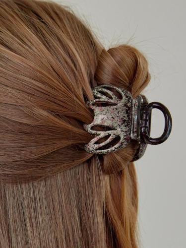 French Hand-painted Jar-shaped Shark Hair Clip