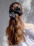 Polka Dot Ribbon Metal Hair Pin