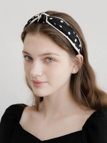 Polka Dot Twisted Retro Hairband