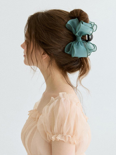 Color Block Ribbon Hairpin