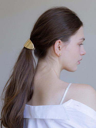 Metal Half Moon Spring Banana Hair Pin