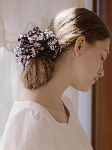Flower Velvet Soft Scrunchie