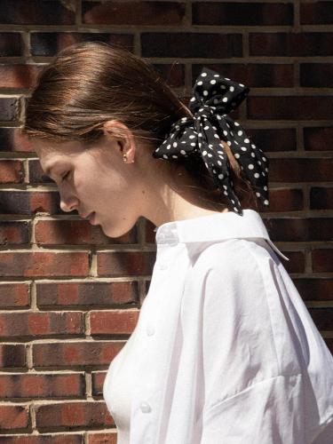 Polka Dot Ribbon Durable Scrunchie