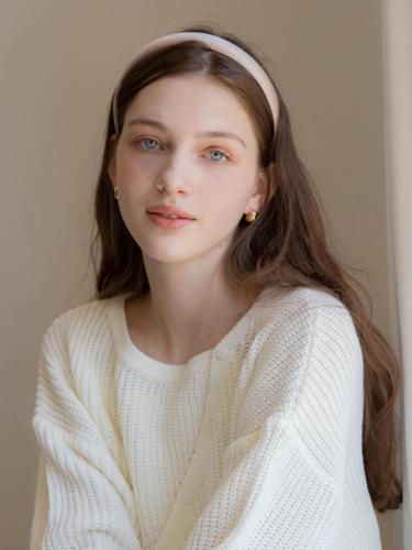 Satin Gold Logo 2cm Width Headband