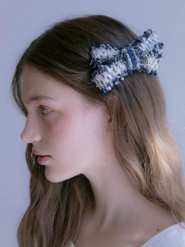 Austrian Crystal Ribbon Tweed 13cm Hair Pin