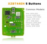 XZBT44EN Xhorse Special 5 button PCB Exclusively for Honda Models