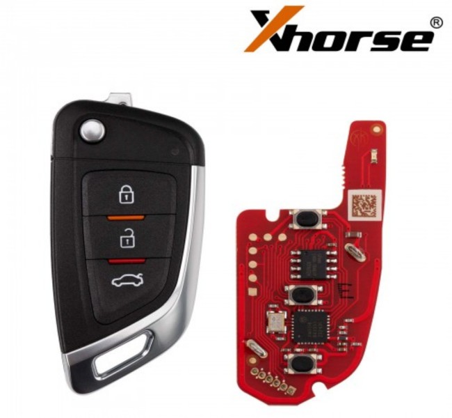 XKKF05EN Xhorse Knife type 3 button wire remote key Second Generation，Replace XKKF02EN