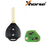 XKTO05EN Xhorse Toyota type 2 button wire remote key