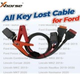 XDFAKLGL Xhorse Ford All Key Lost Cable for 2016-2021 Smart Key AKL with Active Alarm Works with VVDI Key Tool Plus and Key Tool Max Pro