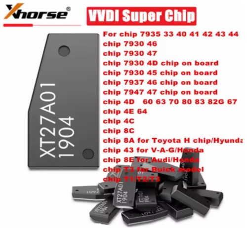 Xhorse VVDI XT27A Super ceramic trasponder chip for ID40/43/46/47/48/4C/4D/8A/8C//T3 etc