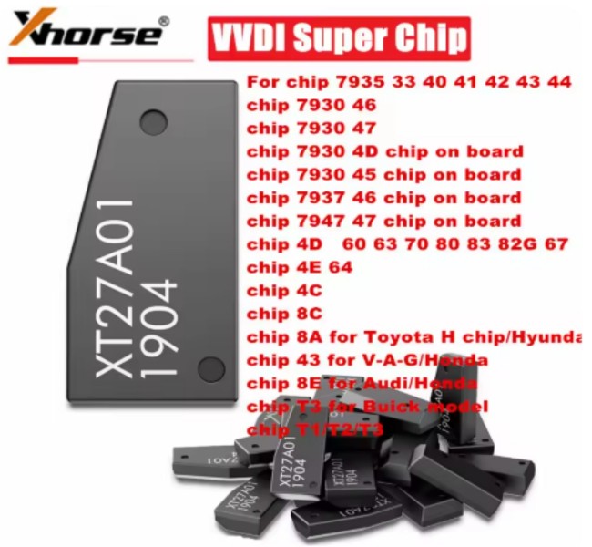 Xhorse VVDI XT27A Super ceramic trasponder chip for ID40/43/46/47/48/4C/4D/8A/8C//T3 etc