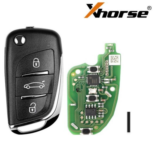 XKDS00EN Xhorse DS type 3 button wire remote key