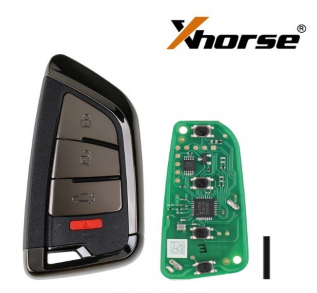 XSKF21EN Xhorse Knife II type 3+1 button Smart key Black Gold Edition