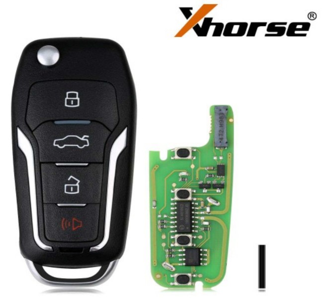XEFO01EN Xhorse Ford  type 3+1 button remote with Super chip