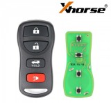 XKNI00EN Xhorse Nissan type 3+1 button wire remote key
