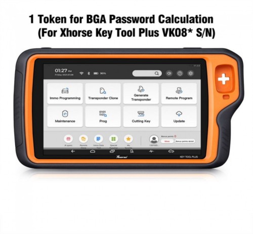 Xhorse 1 Token for Xhorse VVDI Key Tool Plus Pad Benz BGA Password Calculation (VK08 S/N)