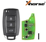 XKHY05EN Xhorse Hyundai type 3 button wire remote key