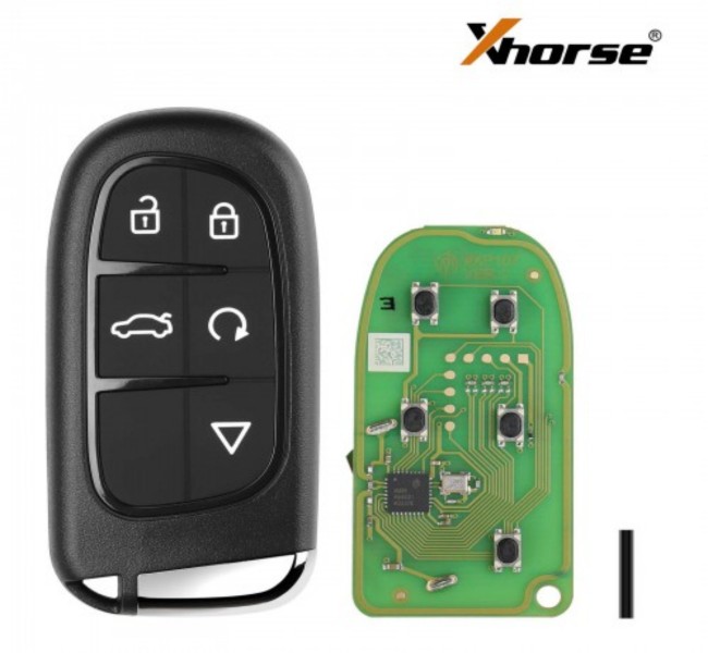 XSJP01EN Xhorse XM38 Jeep type 5 button Smart key