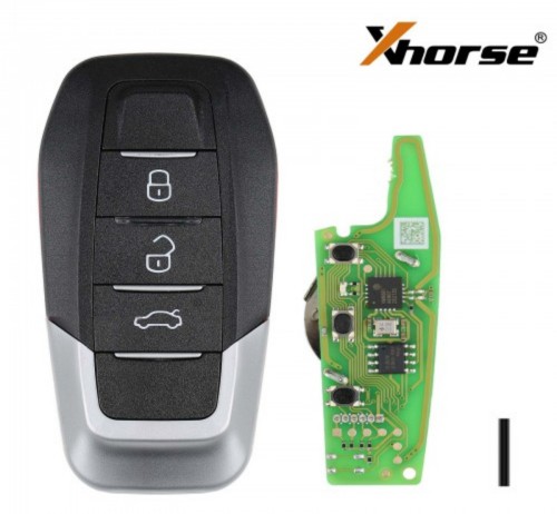 XKFEF1EN Xhorse Ferrari type 3 button wire remote key (Bright red)