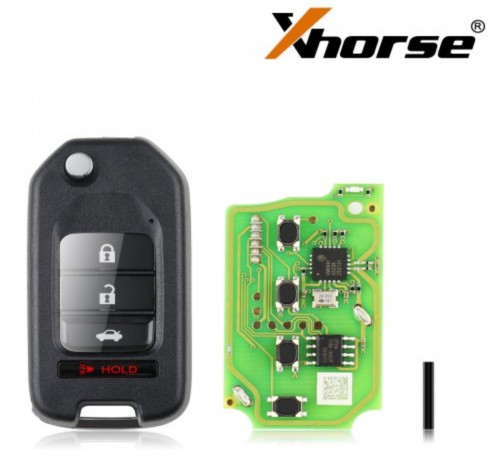 XKHO01EN Xhorse Honda type 3+1 button wire remote key