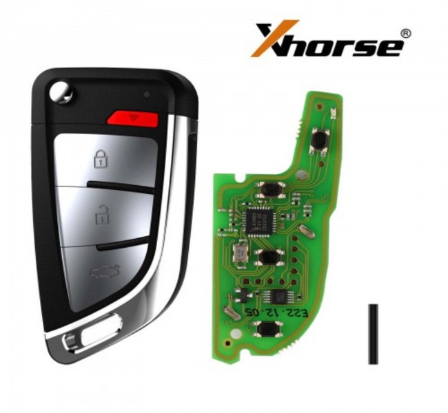 XSKFF0EN Xhorse Knife type 4 button Smart key
