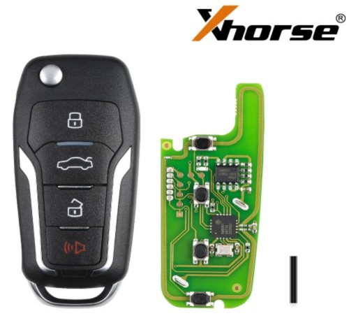 XKFO01EN Xhorse Ford type 3 button wire remote key