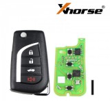 XKTO10EN Xhorse Toyota type 3+1 button wire remote key