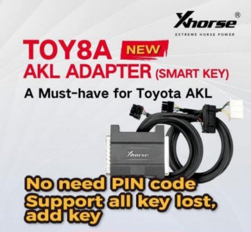 XD8ASK Xhorse XD8ASKGL Toyota 8A AKL Adapter for 2017-2022 All Keys Lost