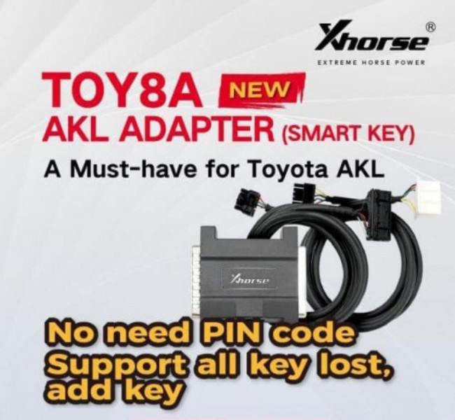 XD8ASK Xhorse XD8ASKGL Toyota 8A AKL Adapter for 2017-2022 All Keys Lost