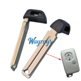 For The two side with groove,Toyota emergency key blade