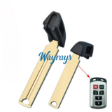 For The inside part with groove,the outside part is smooth,Toyota emergency key blade