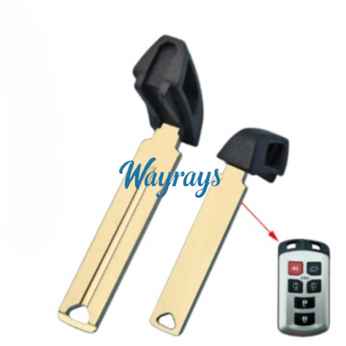 For The inside part with groove,the outside part is smooth,Toyota emergency key blade