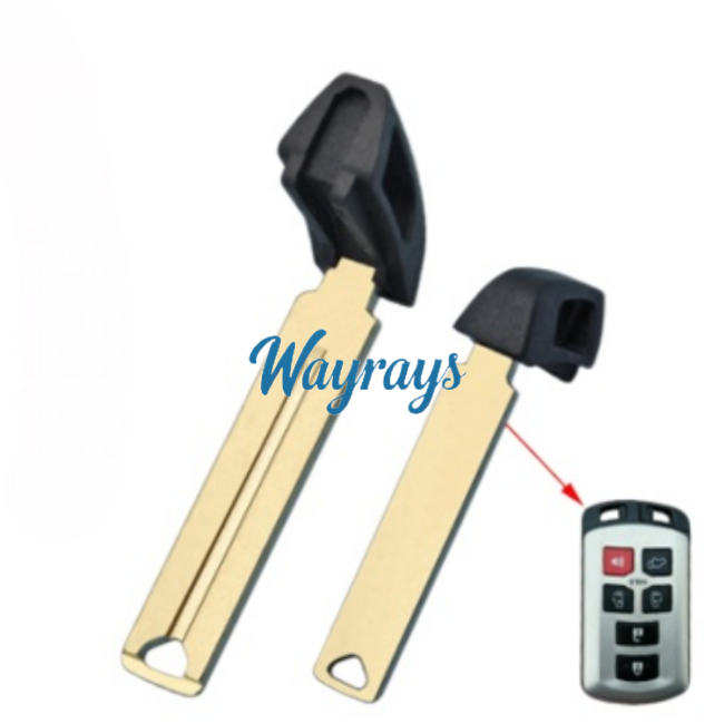 For The inside part with groove,the outside part is smooth,Toyota emergency key blade