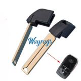 For the outside part with groove,the inside part is smooth, Toyota emergency key blade